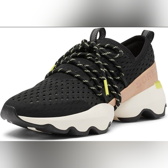 Sorel Shoes - NWOT Sorel Women's Kinetic Impact Lace Shoes Black/white/tan  Size 12